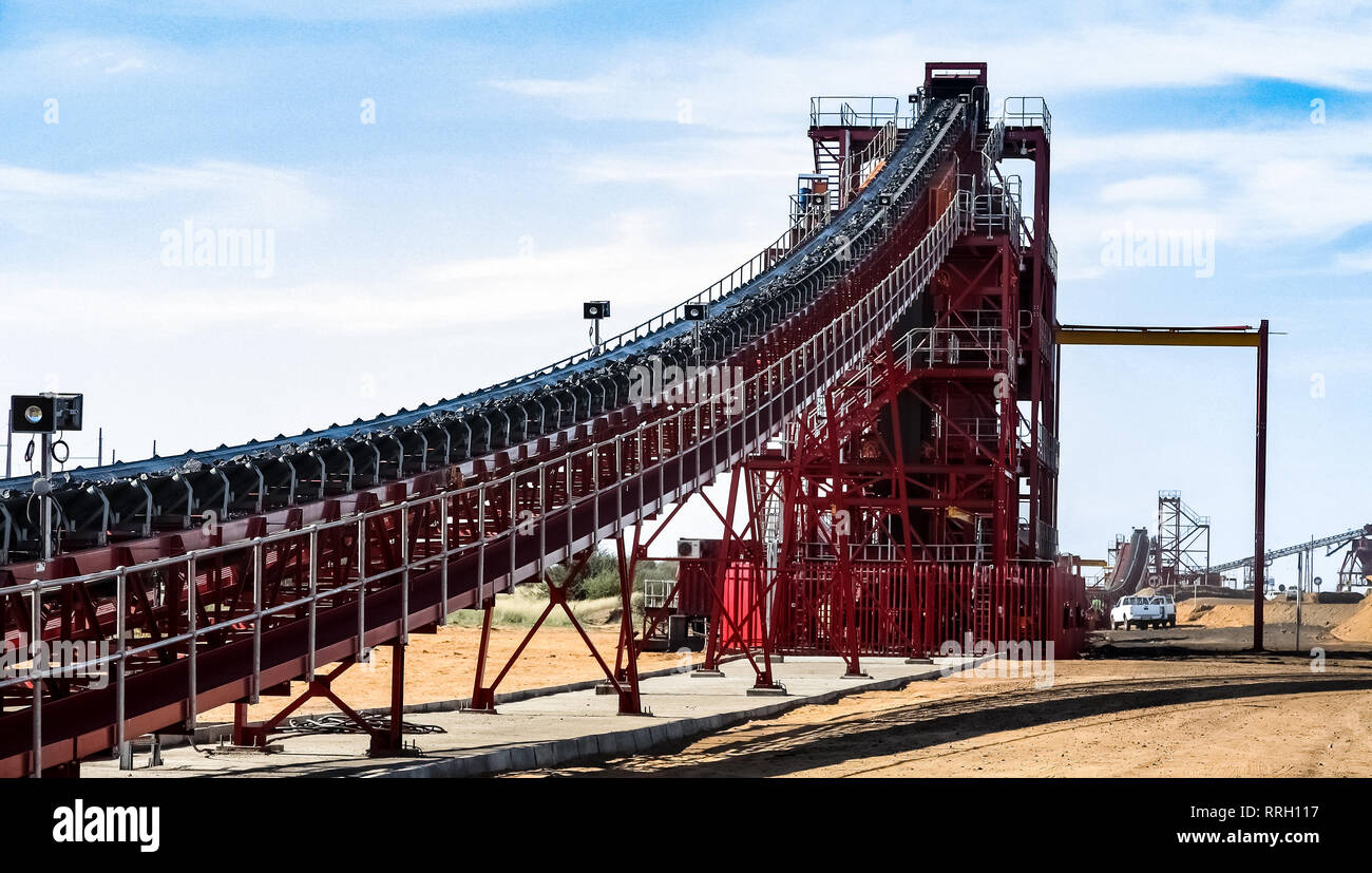 Johannesburg, South Africa - April 20 2012: Manganese Mining and Equipment Stock Photo