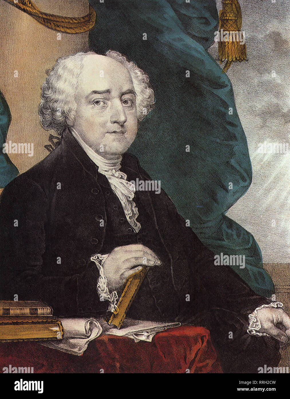 John Adams, Second President of the United States 1797. Stock Photo