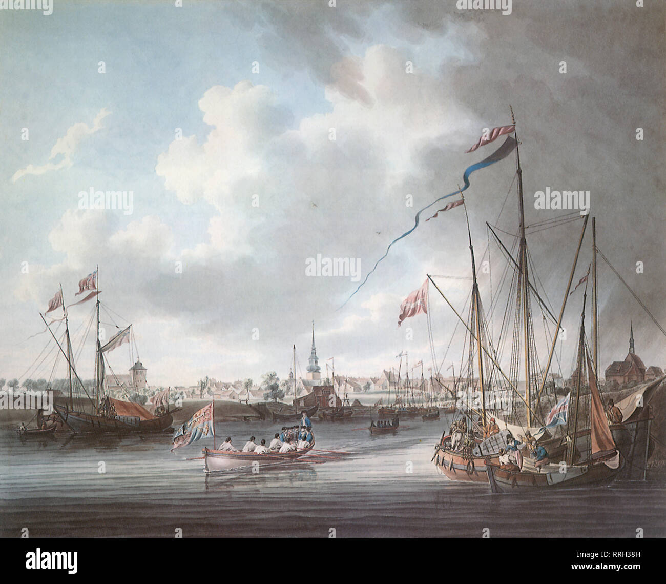 The Duke of Clarence Landing at Stade, Prussia. Stock Photo