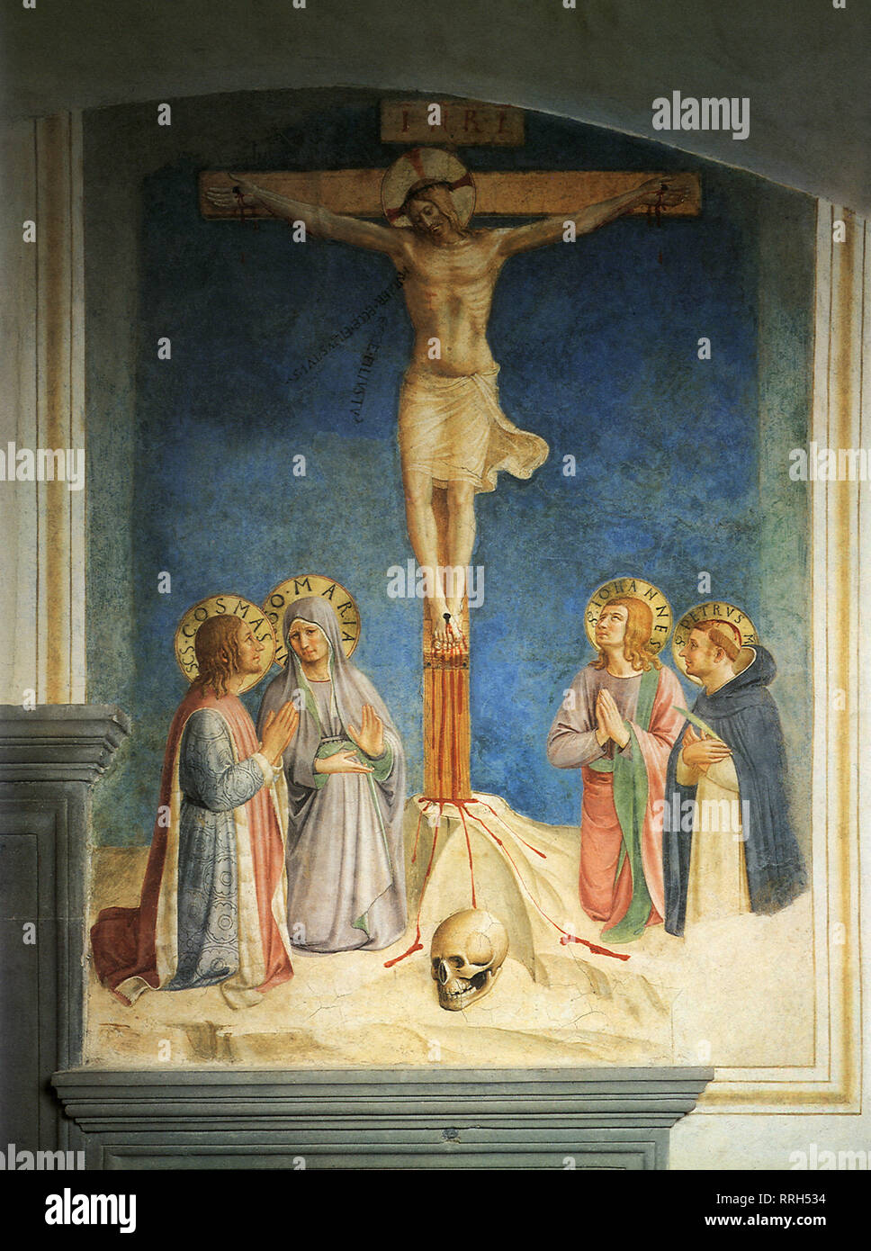 Jesus Consigning his Mother to Saint John. Stock Photo