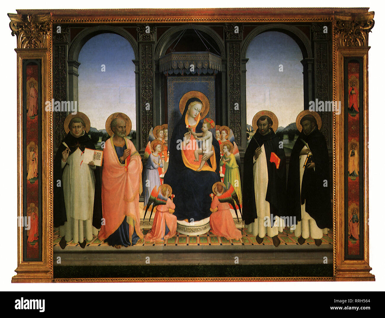 San Domenico Altarpiece. Stock Photo
