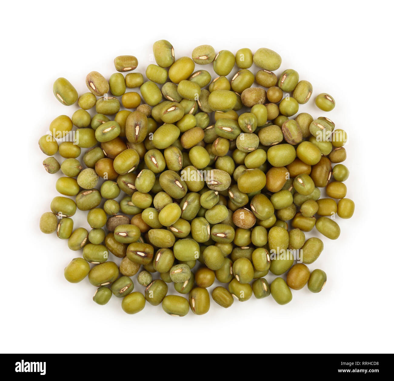 Mung beans isolated on white background. Top view Stock Photo Alamy