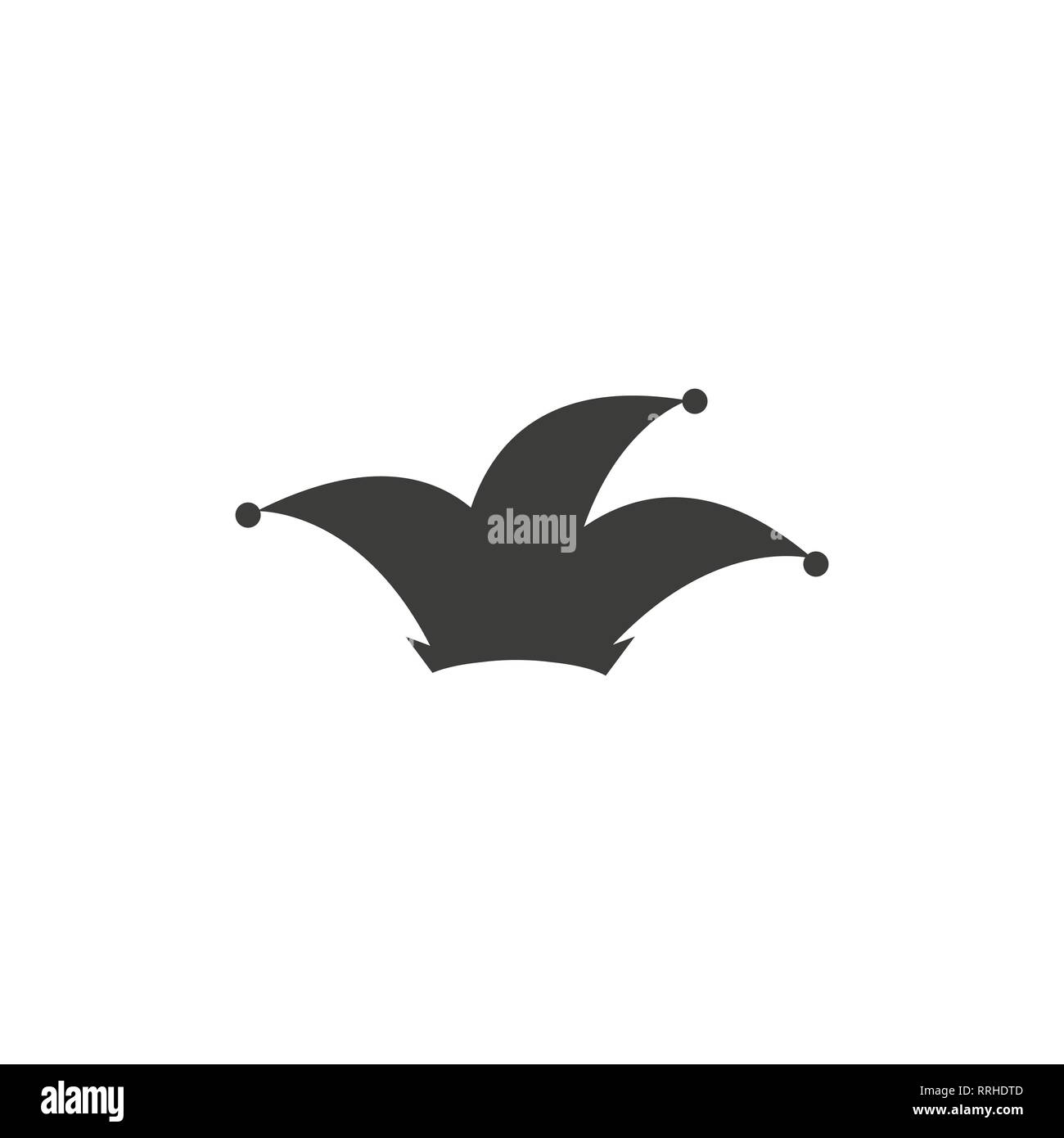 Line icon hat jester.EPS 10 Stock Vector