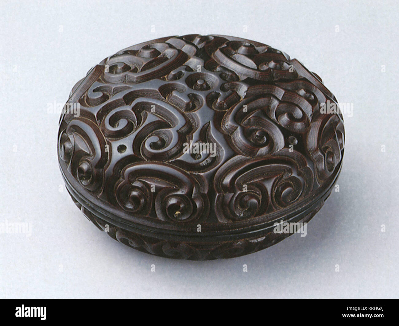 Lacquer Box, Yuan Dynasty. Stock Photo