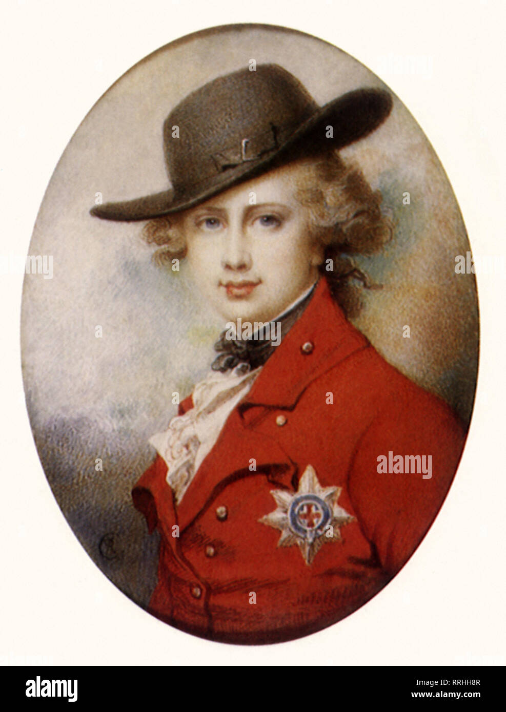 George IV when Prince of Wales 1792. Stock Photo