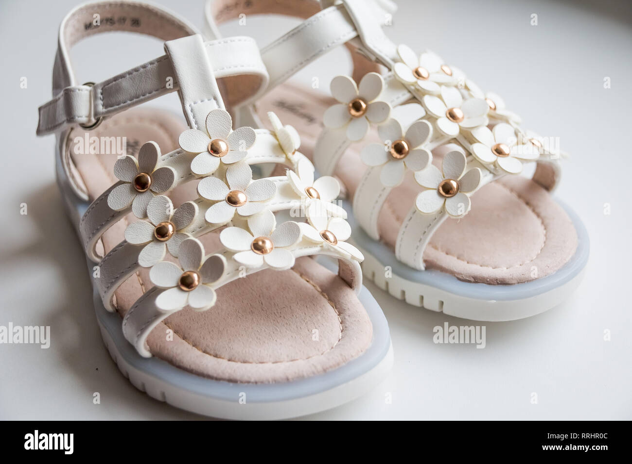 tan baby girl sandals