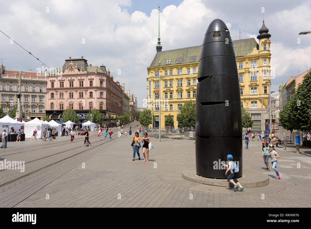 Astronomical Clock, Brno, Czech Republic, Europe Stock Photo