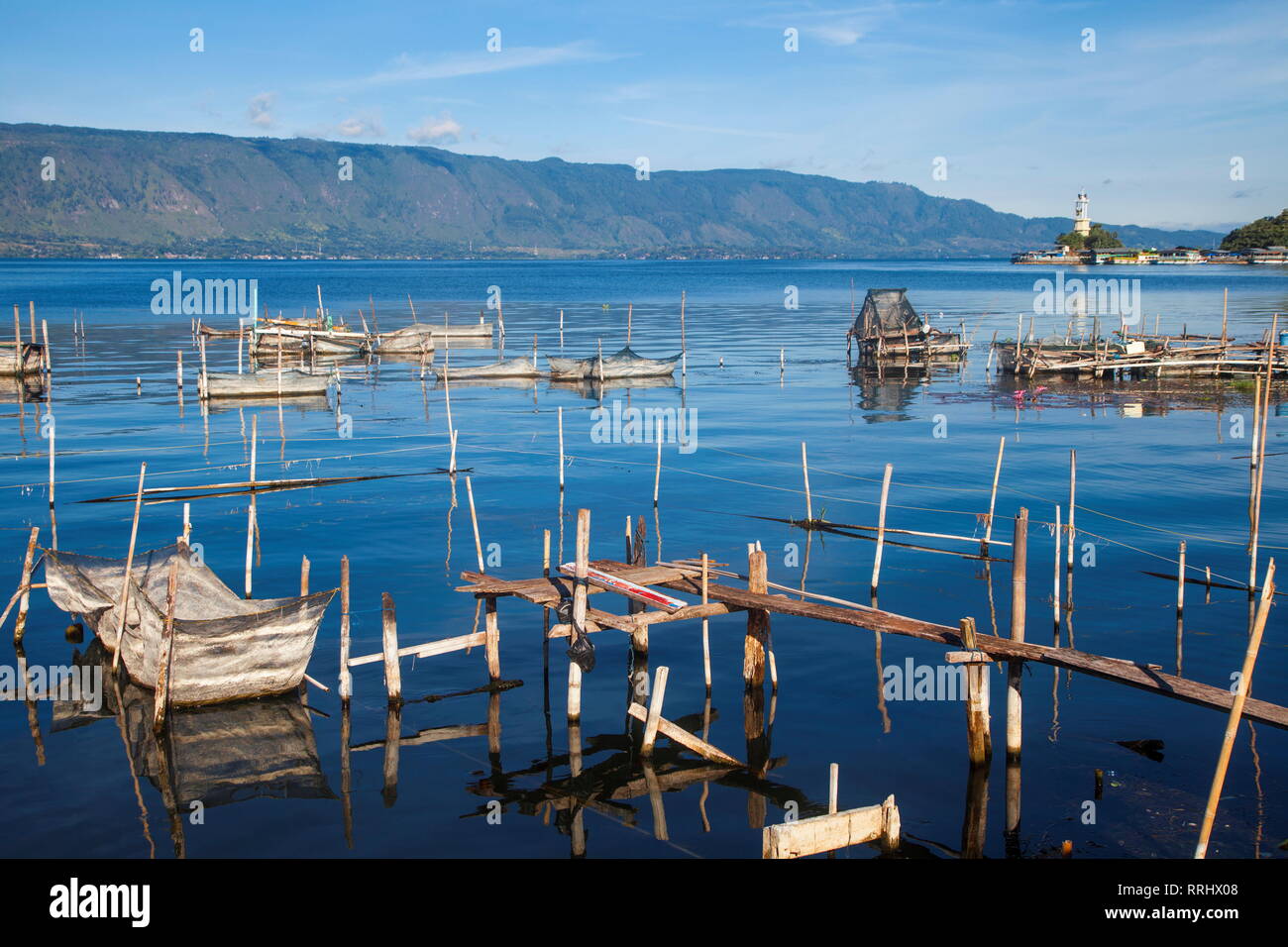 Lake Toba, Parapat, Samosir Island, Sumatra, Indonesia, Southeast Asia, Asia Stock Photo