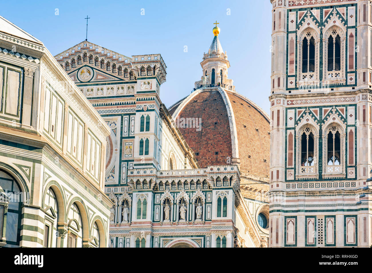 Florence Cathedral (Duomo), Piazza del Duomo, UNESCO World Heritage Site, Florence, Tuscany, Italy, Europe Stock Photo