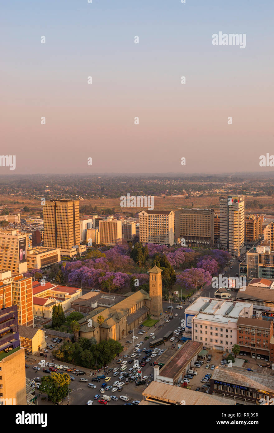 A view of Harare CBD, Zimbabwe Stock Photo Alamy