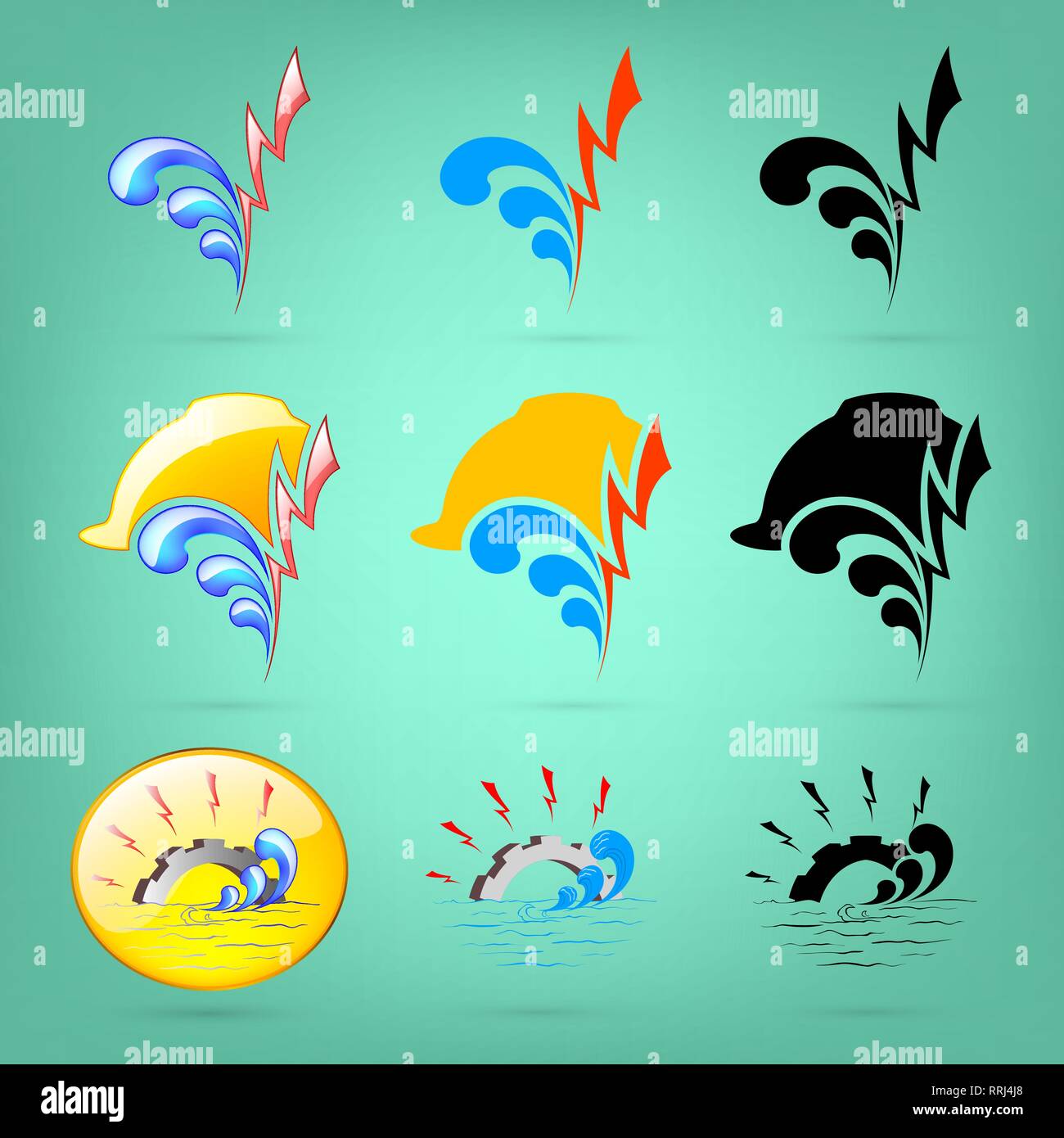 Water supply and Electric city's logo Stock Vector Image & Art Alamy