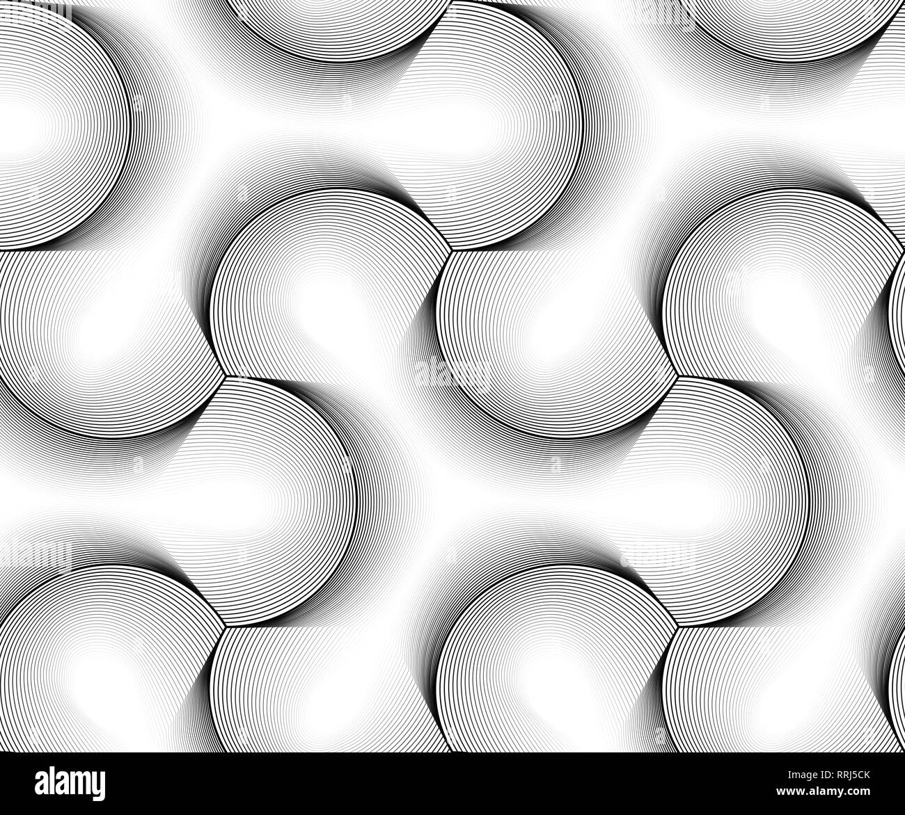 Vector geometric seamless patterns set, black and white texture Stock ...