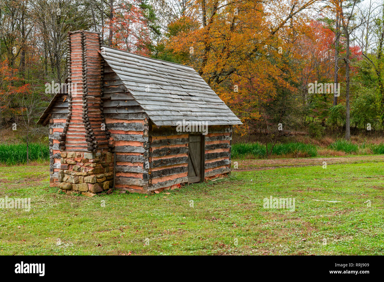 Appalachian Homestead Cabin in southern Virginia Stock Photo