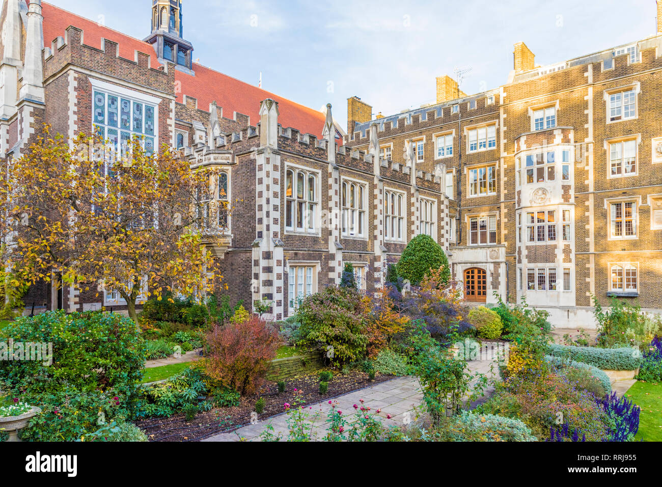 The Middle Temple gardens at Temple Inn, in Holborn, London, England