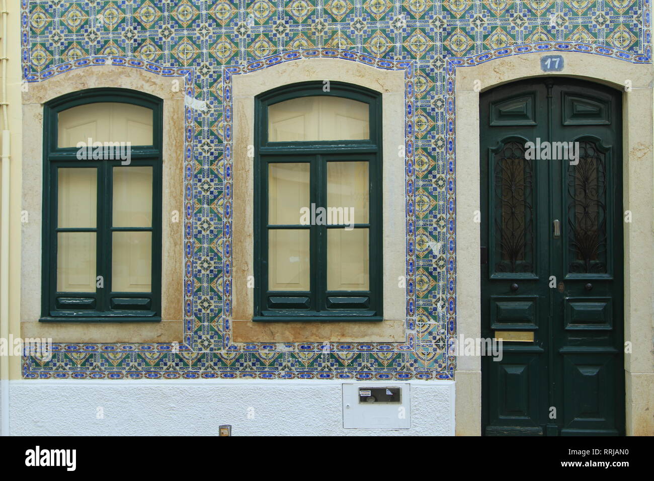 Azulejos Decorate The Facade Of This House In Lagos Algarve