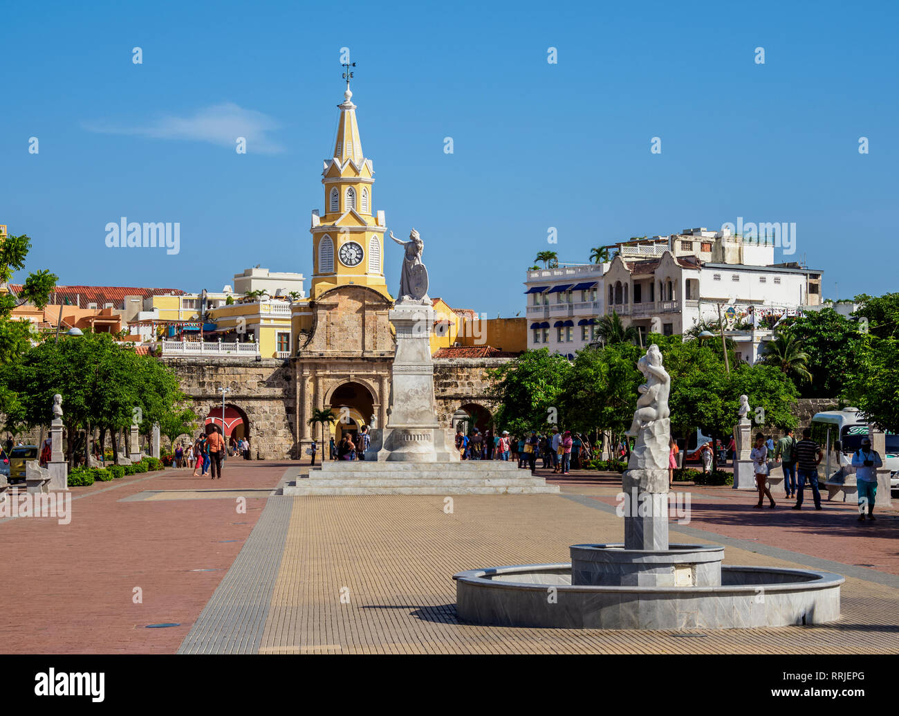 Clock Tower, Cartagena, Bolivar Department, Colombia, South America