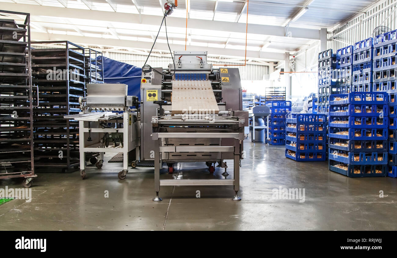 Johannesburg, South Africa, 12 December 2018 Industrial bakery with