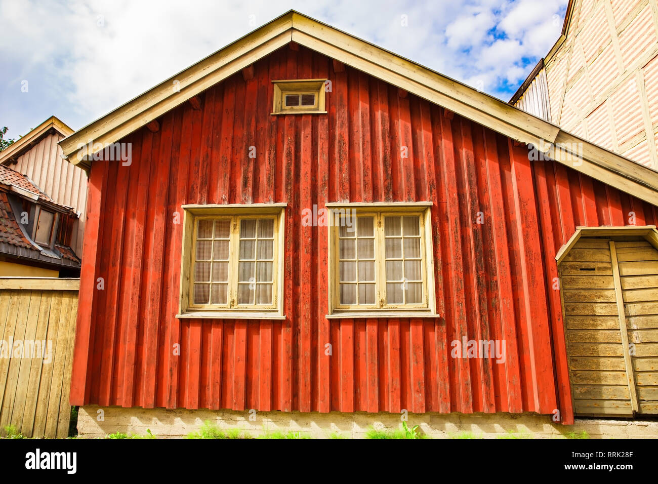 Traditional old house in Oslo, Norway Stock Photo Alamy