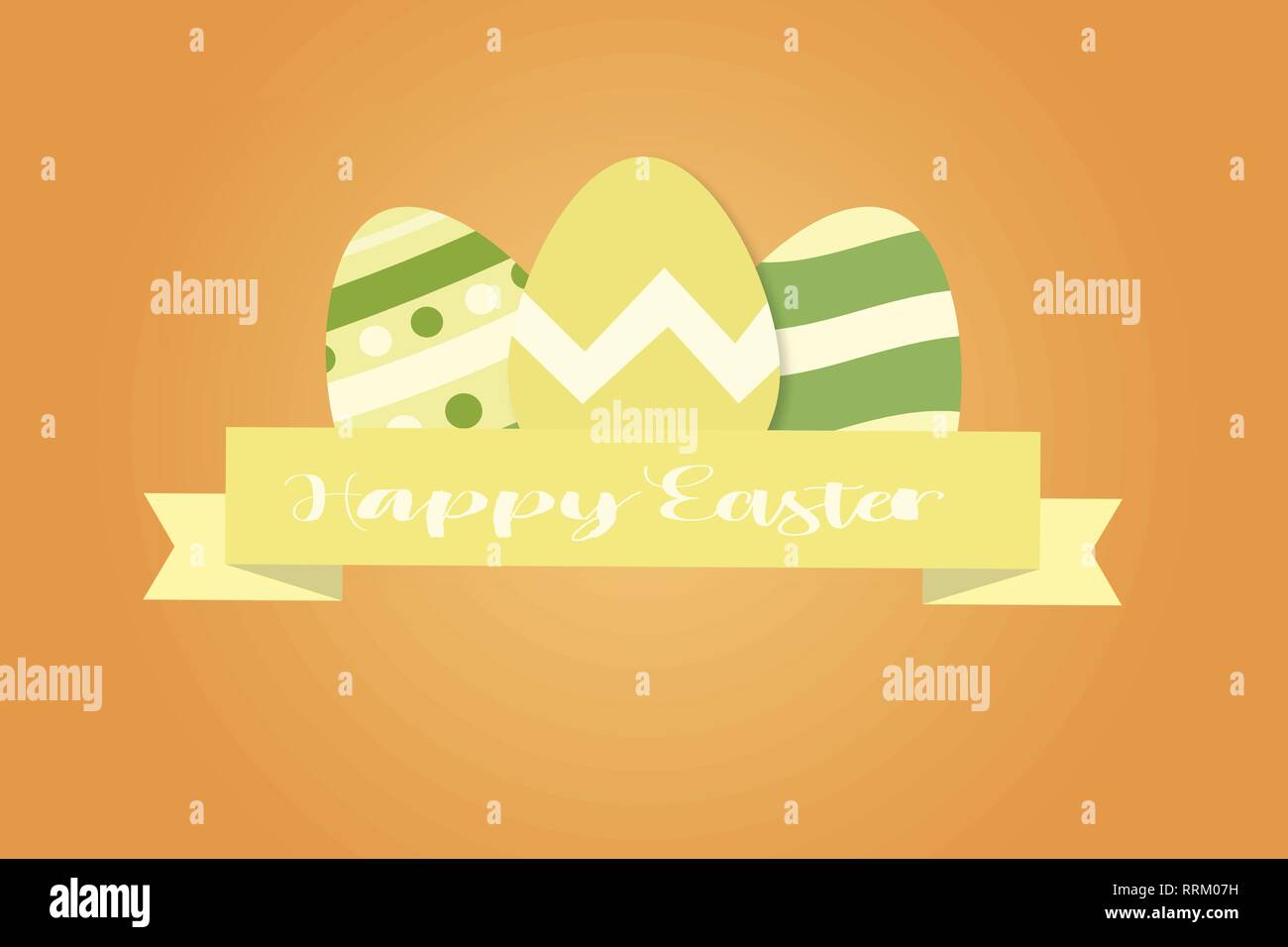 Easter egg banner Stock Vector