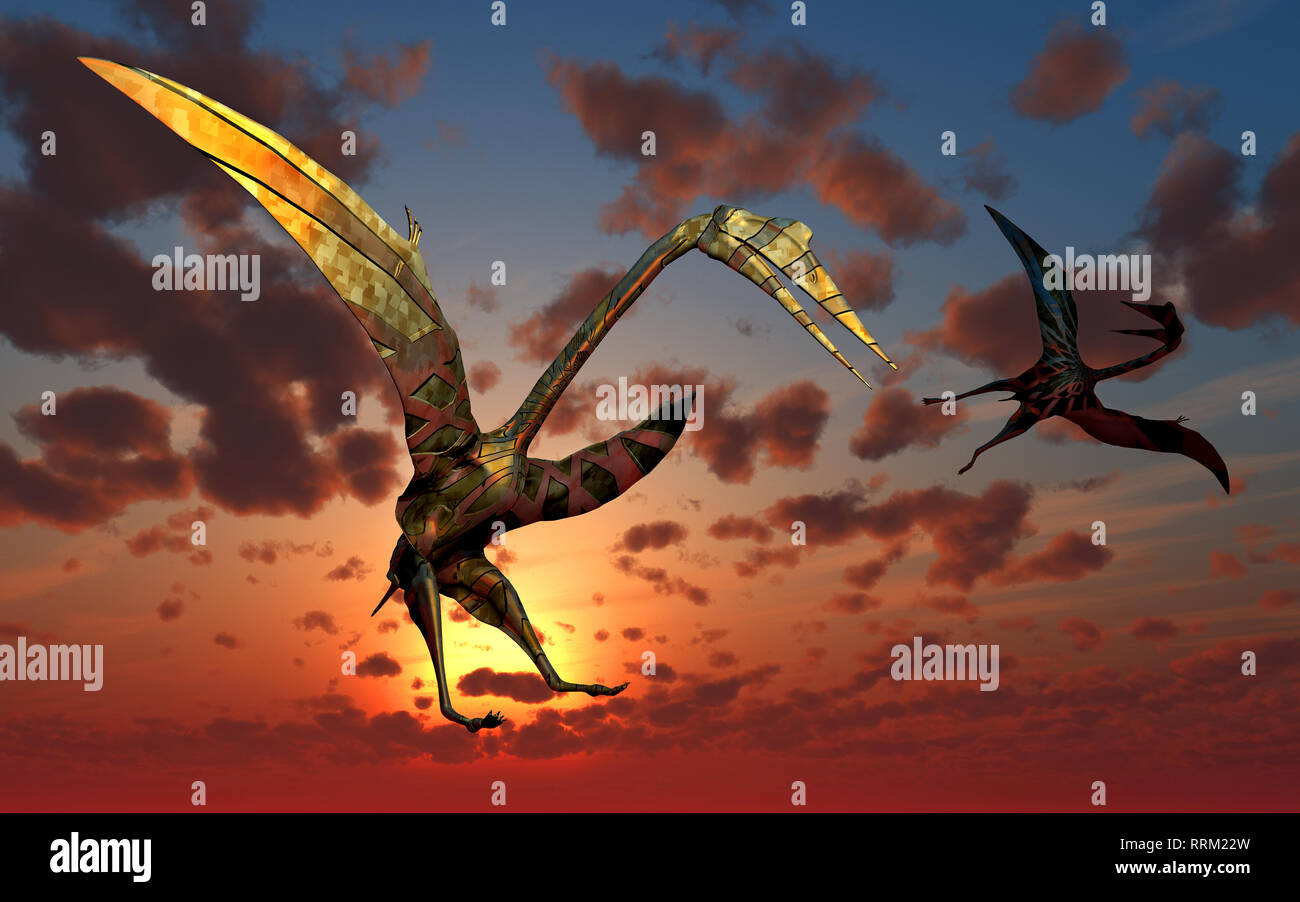 Droid Quetzalcoatlus Stock Photo