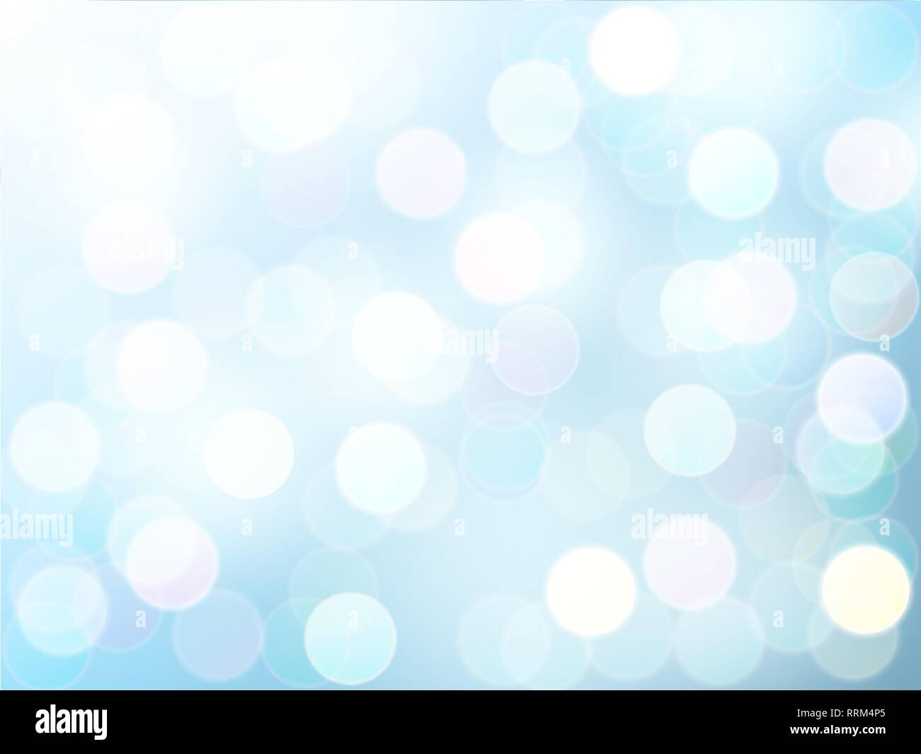 Blur bokeh light effect with blue sky vector abstract background Stock ...