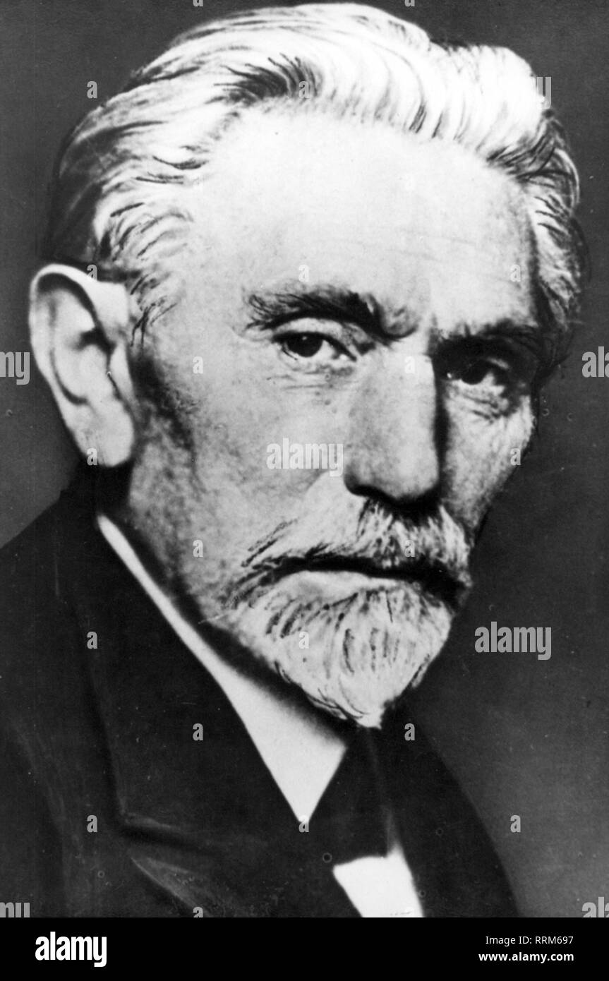 Bebel, August, 22.2.1840 - 13.8.1913, German politician and publicist, member of the German Reichstag 1871 - 1881 and 1883 - 1913, portrait, circa 1895, Additional-Rights-Clearance-Info-Not-Available Stock Photo