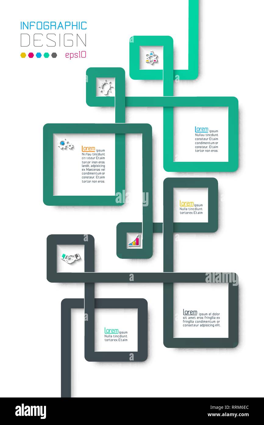 Business step options and abstract infographics number options template. Stock Vector