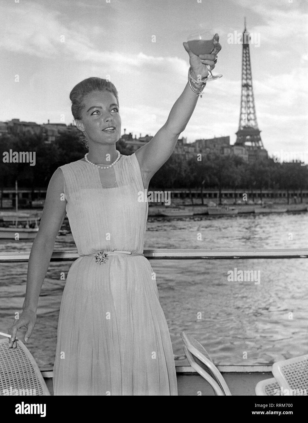 Schneider, Romy, 23.9.1938 - 29.5.1982, German actress, half length, Paris, 1965, Additional-Rights-Clearance-Info-Not-Available Stock Photo