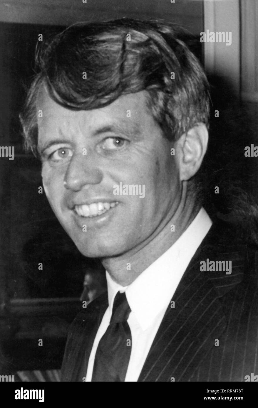 Kennedy, Robert Francis, 20.11.1925 - 6.6.1968, American politician (Democrats), United States senator from New York 3.1.1965 - 6.6.1968, portrait, 1960s, Additional-Rights-Clearance-Info-Not-Available Stock Photo