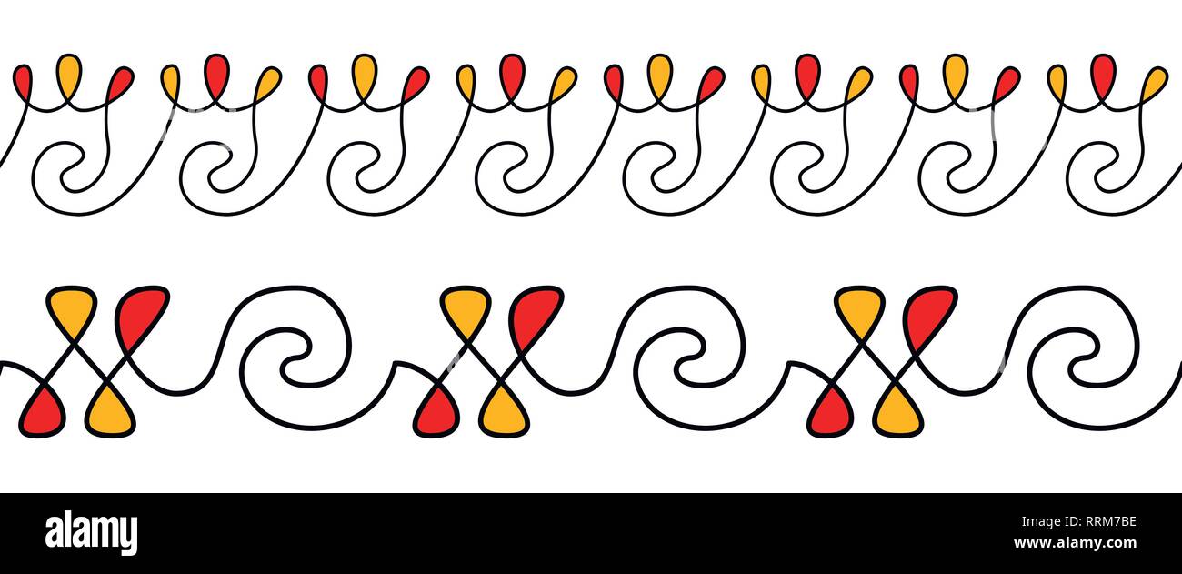 Pysanky ornament. Ethnic pattern for eggs decorate. Horizontal stripes pattern. Seamless pattern Stock Vector
