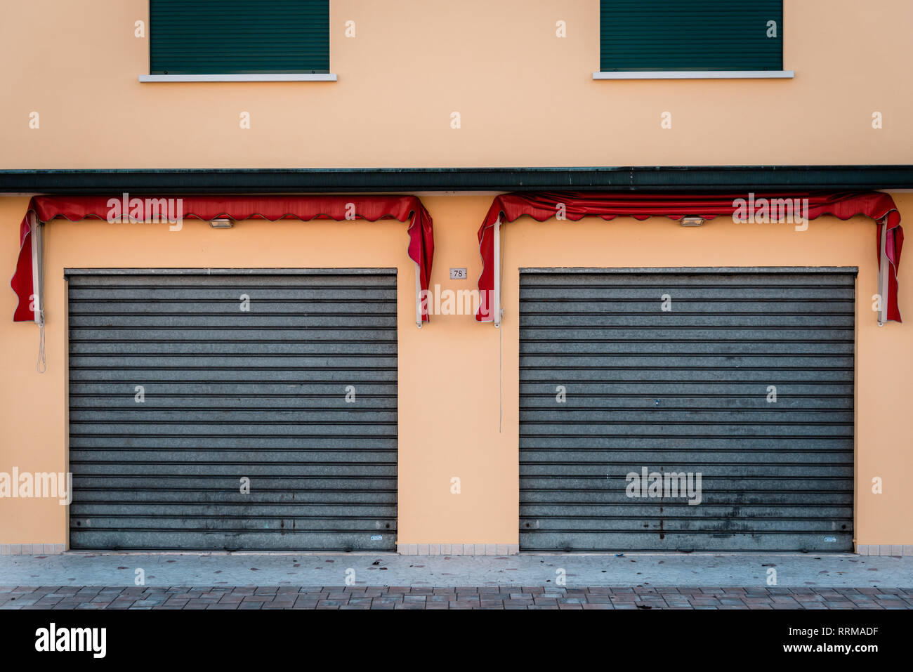 Exterior Window Curtains Closed Stock Photos Exterior Window