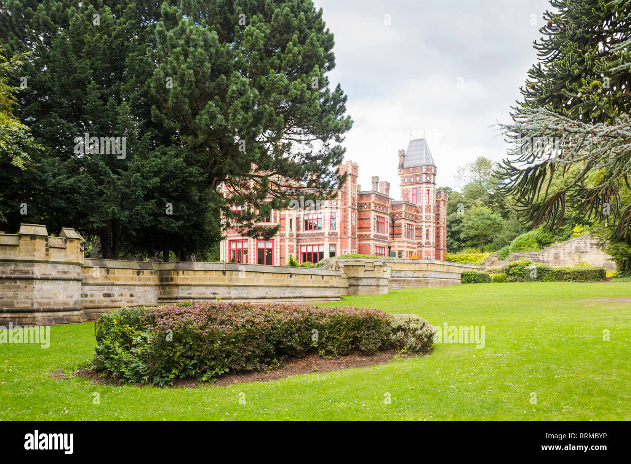 Saltwell Towers in Saltwell Park, Gateshead, Tyne and Wear. The mansion