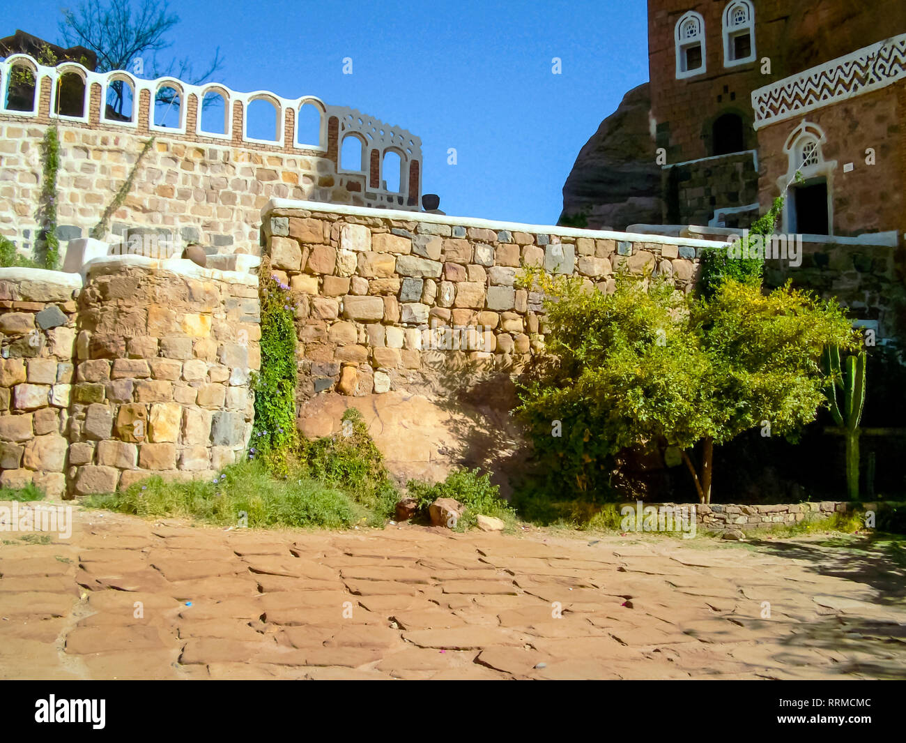 City of Sana'a, streets and buildings of the city in Yemen, sights and ...