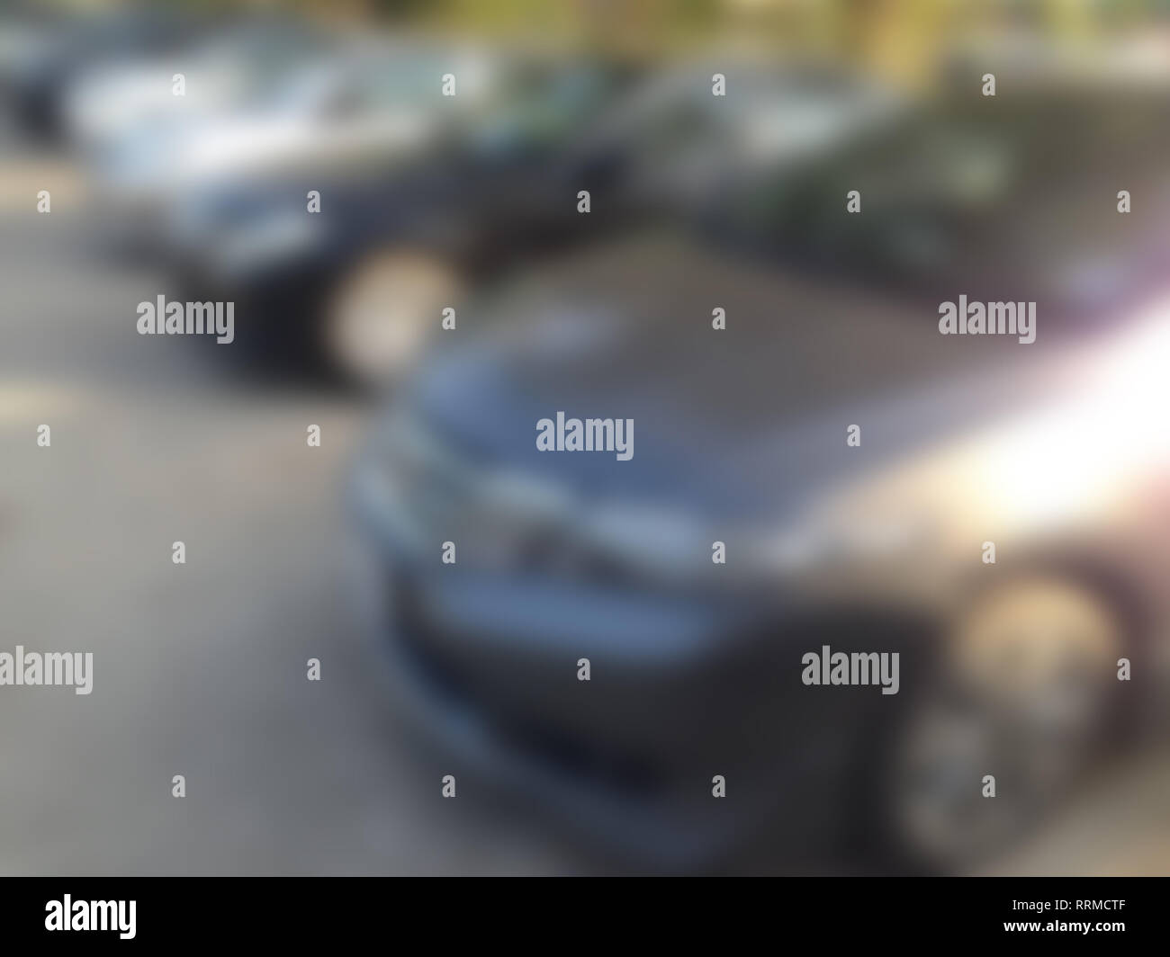 Blurred Car parking Lot at outdoor With White Marking Stock Photo - Alamy