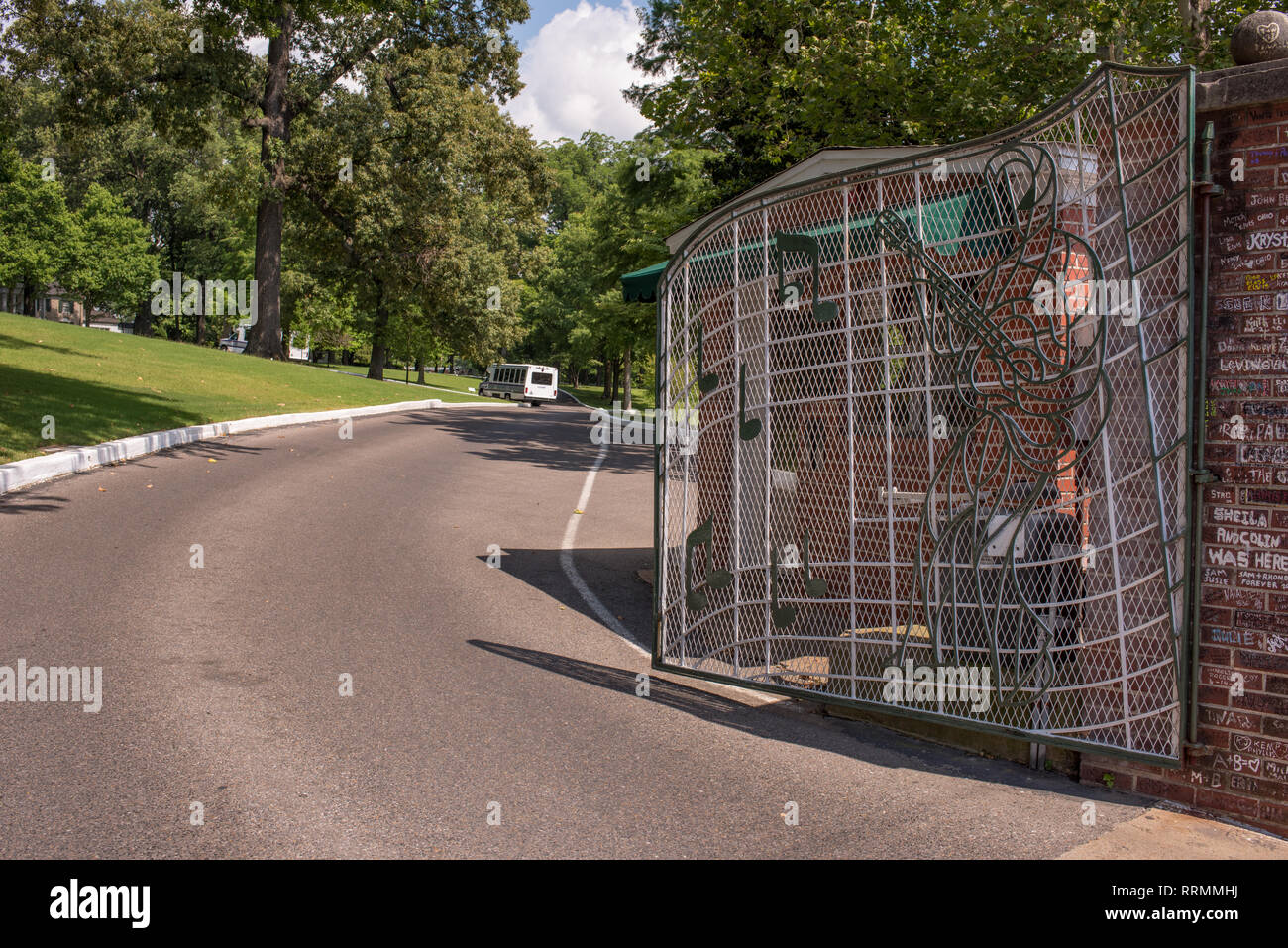 Scenes from the historic home of rock and roll icon, Elvis Presley: Graceland. Stock Photo