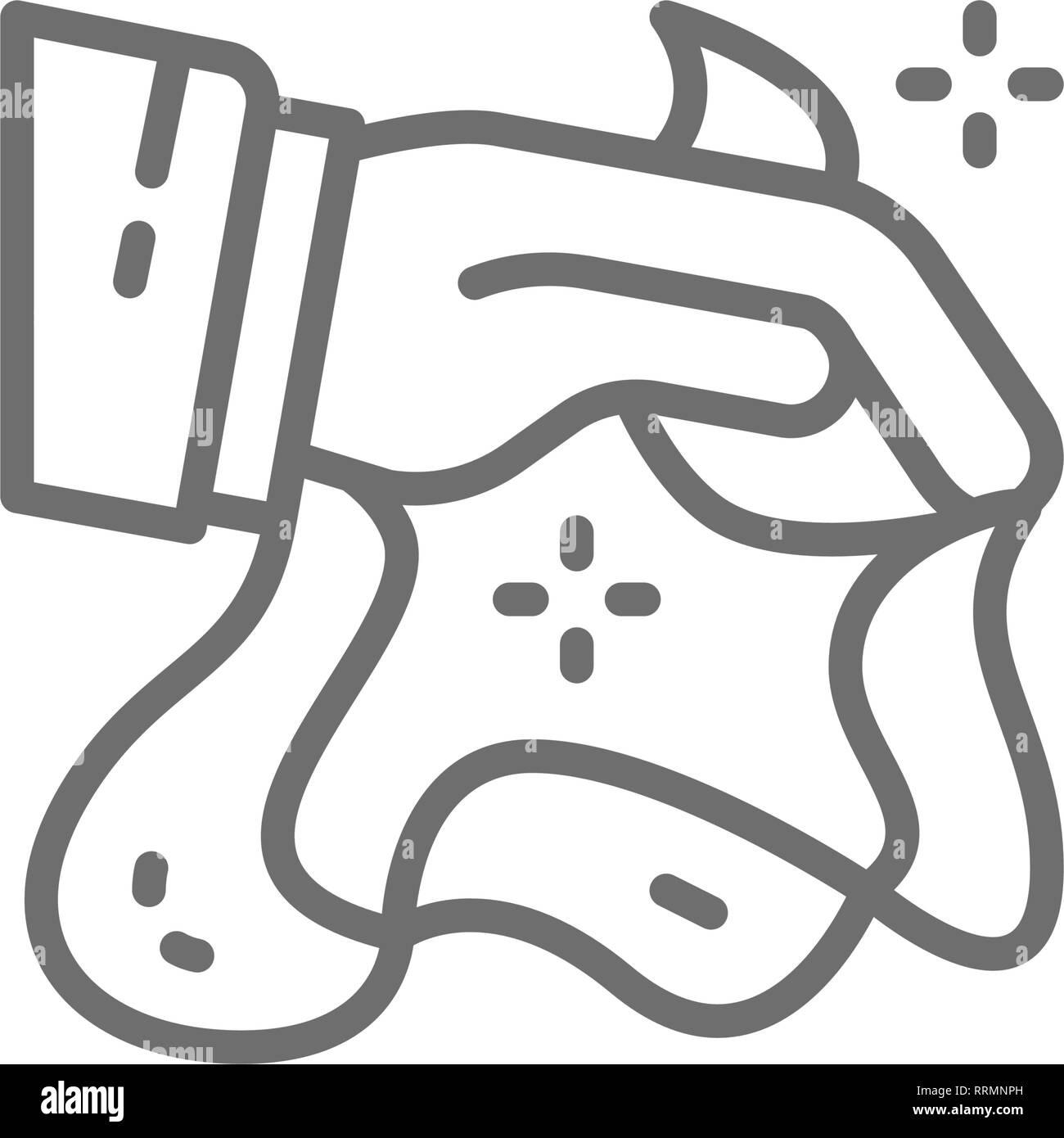 Blowing into hanky Stock Vector Images - Alamy