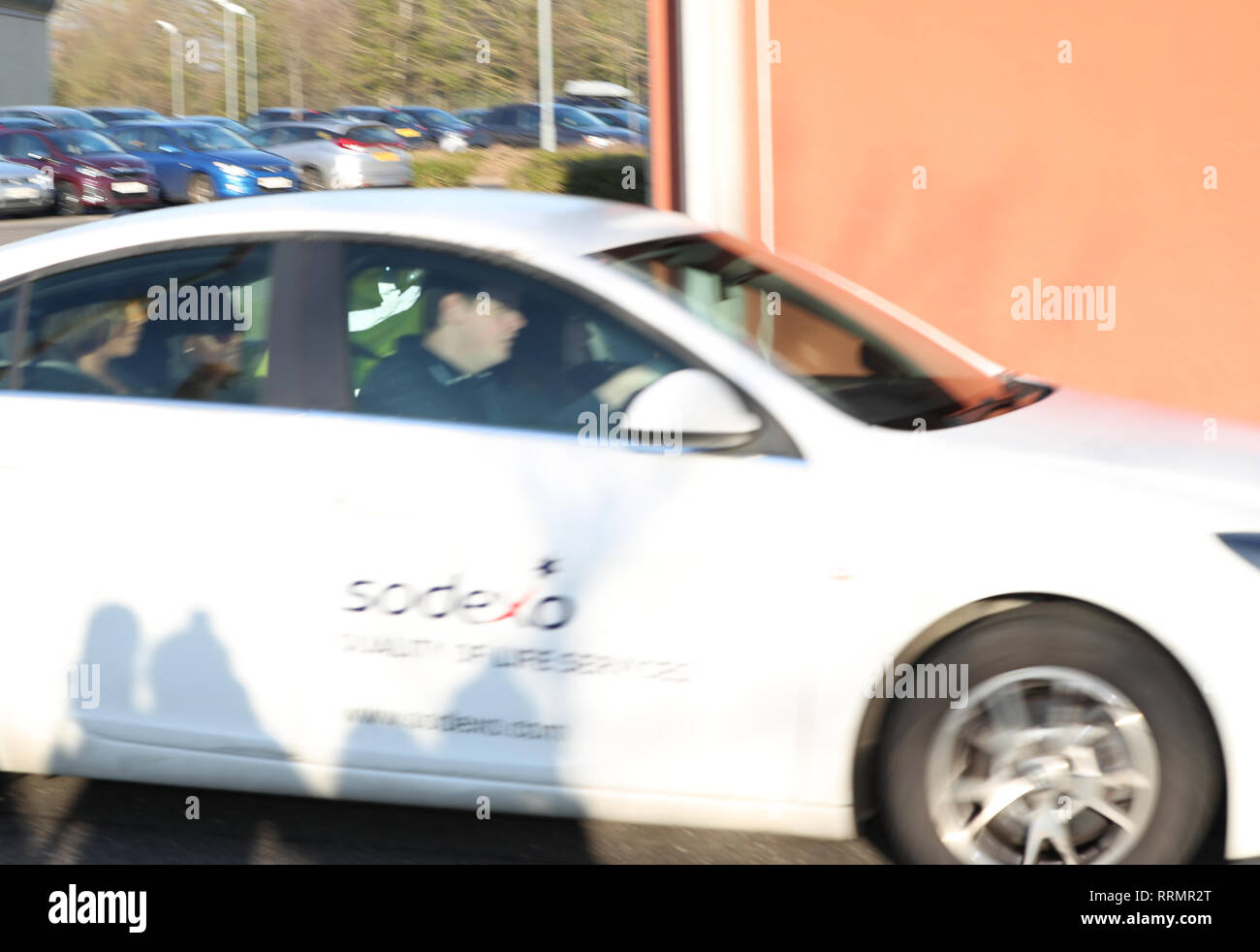 Peterborough MP Fiona Onasanya (second left) leaves HMP Bronzefield, less than four weeks after she was jailed for three months for perverting the course of justice after lying to police to avoid a speeding charge. Stock Photo