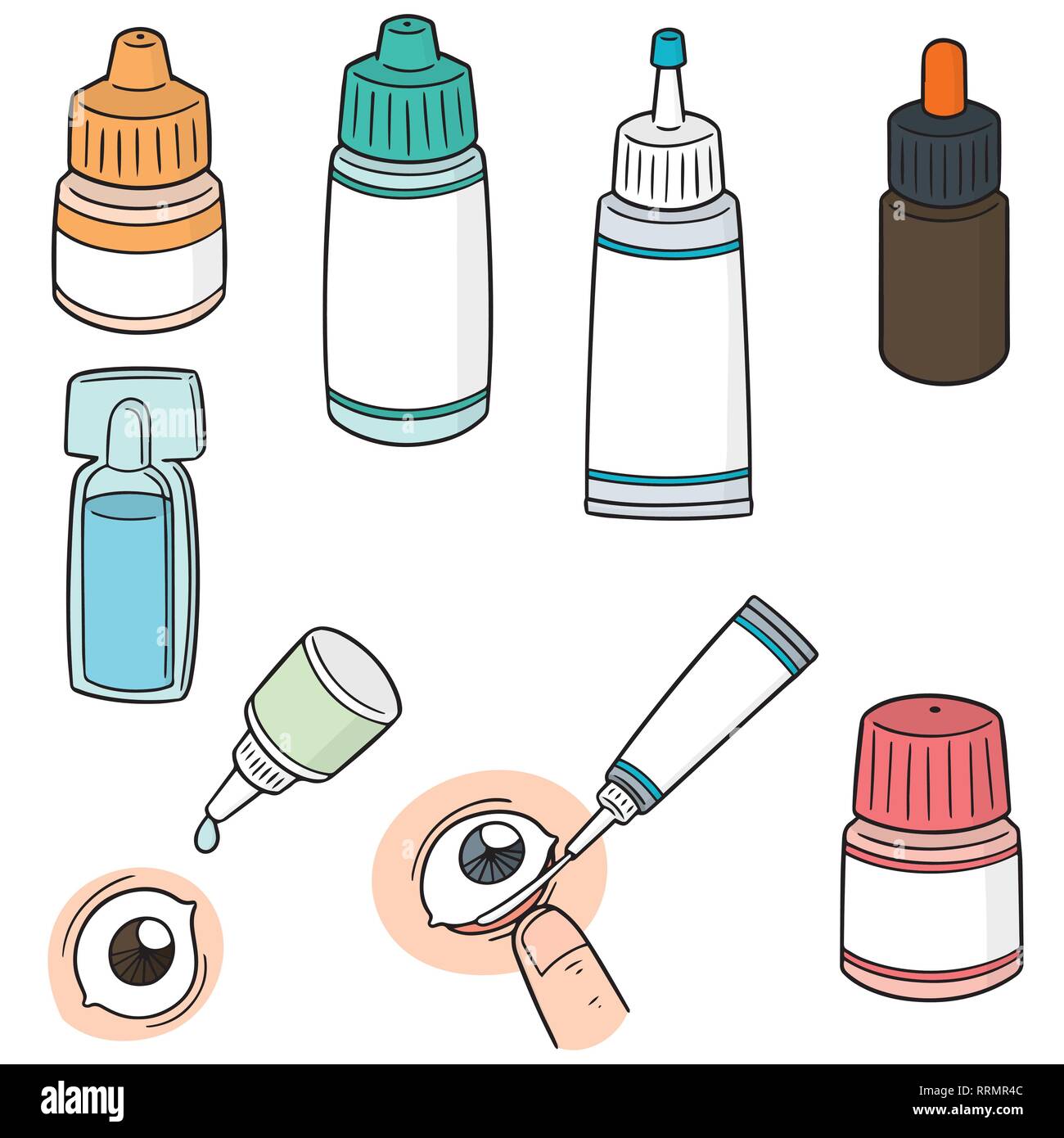 vector set of eye medicine Stock Vector Image & Art Alamy