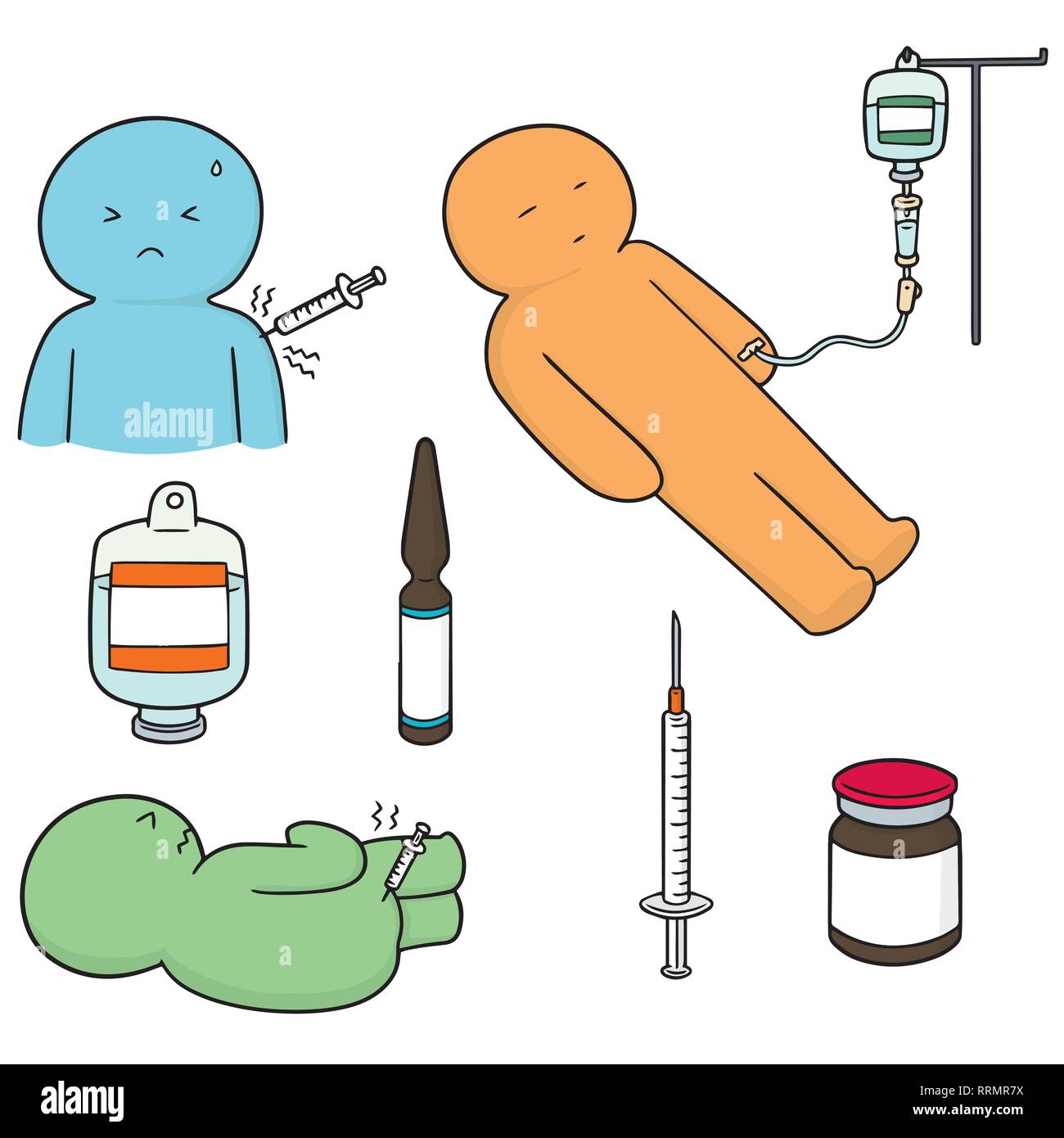 vector set of injection medicine Stock Vector Image & Art - Alamy