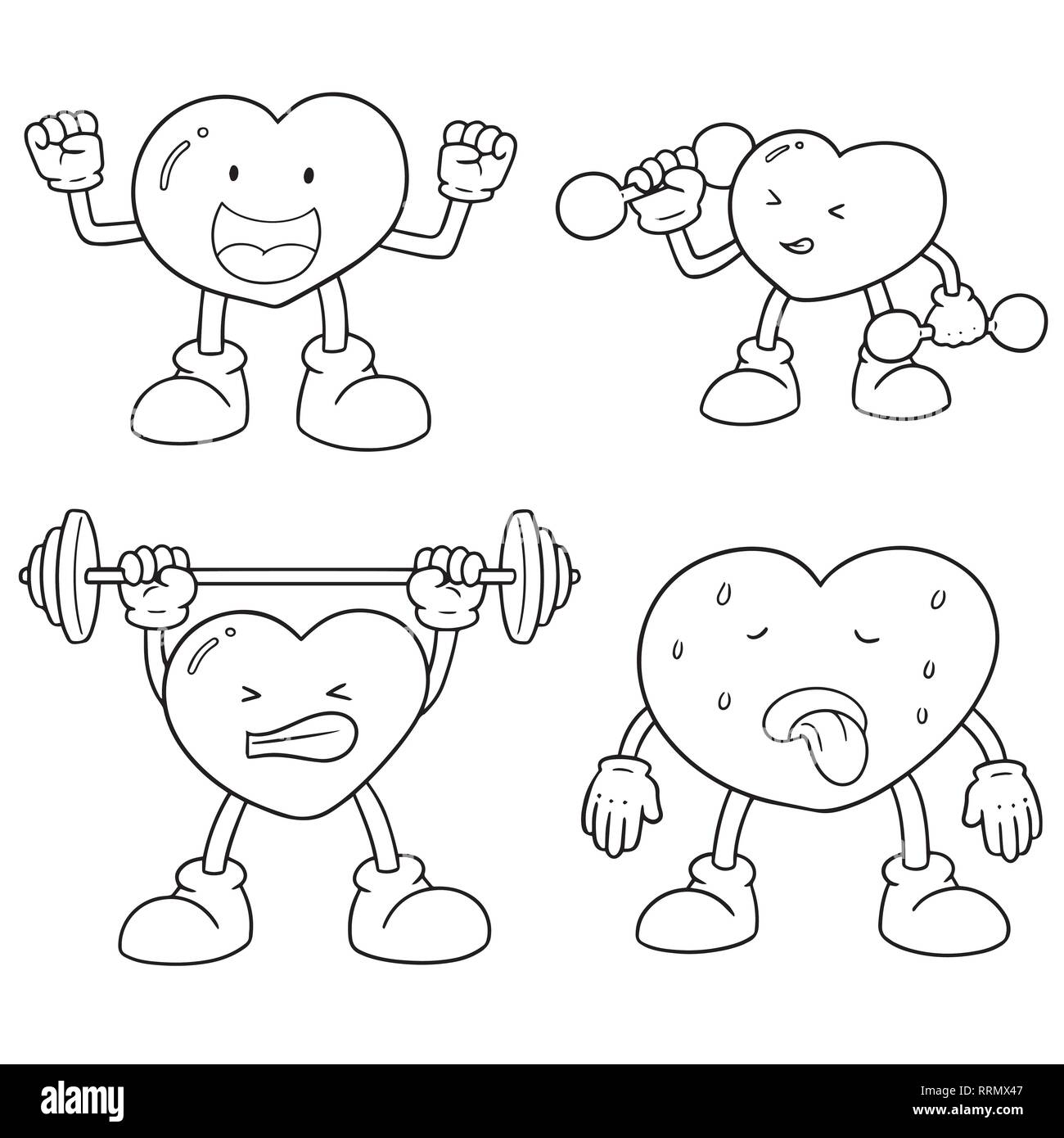 vector set of heart Stock Vector Image & Art - Alamy
