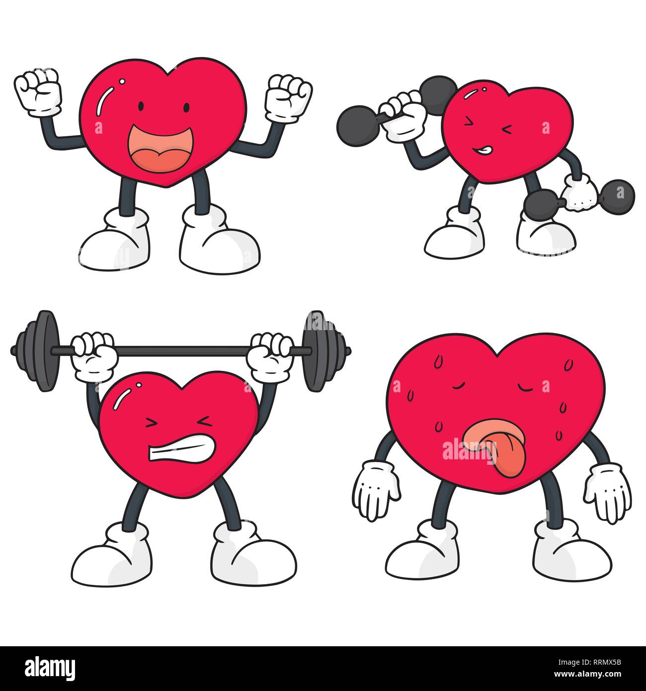 vector set of heart Stock Vector Image & Art - Alamy