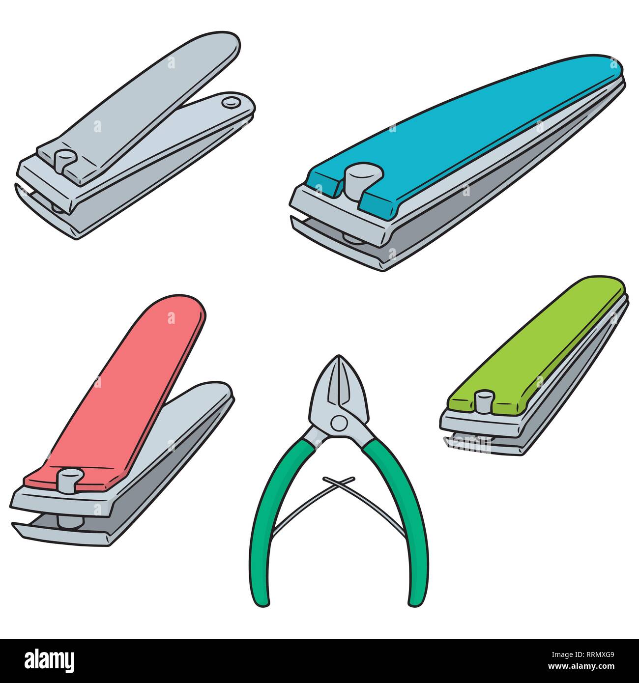 vector set of nail clipper Stock Vector Image & Art Alamy