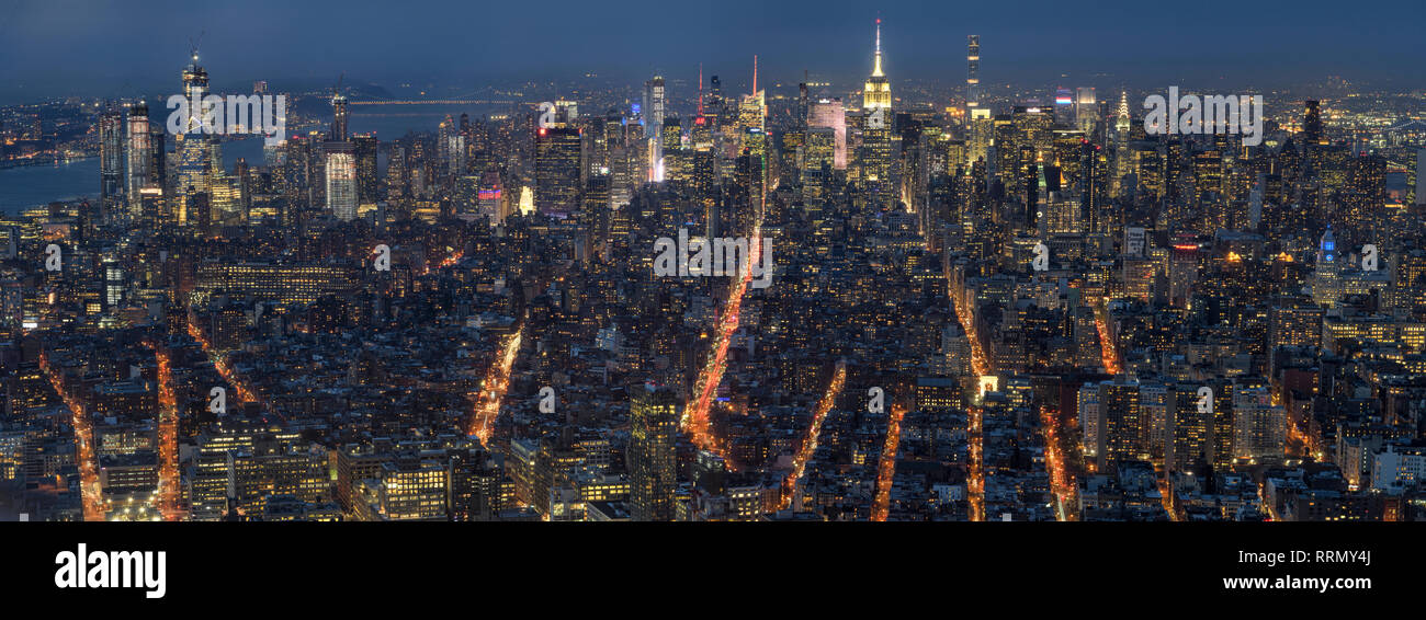 New york panorama hi-res stock photography and images - Alamy