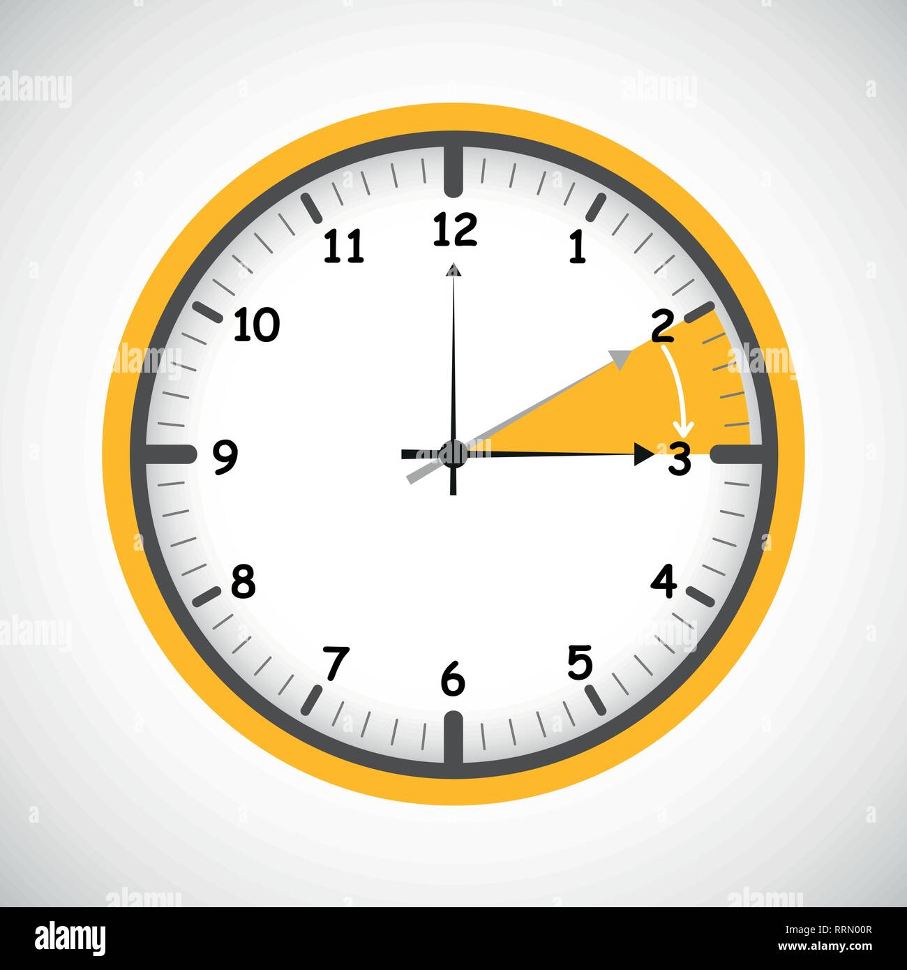 standard time after advancing for daylight saving time summer vector illustration EPS10 Stock Vector