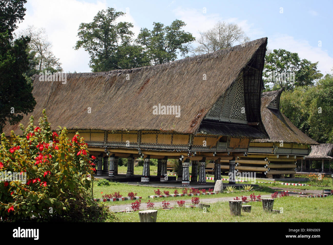 Palace of the Simalungun Kings at Pematang Purba, Sumatra Stock Photo