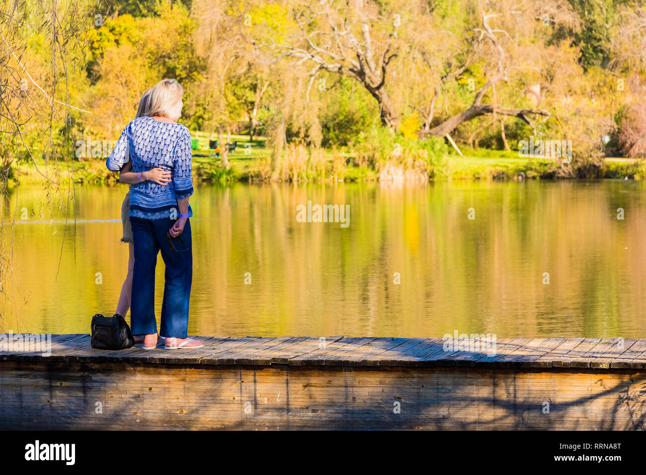 Johannesburg, South Africa - May 12 2018: Young Families at a park picnic Stock Photo