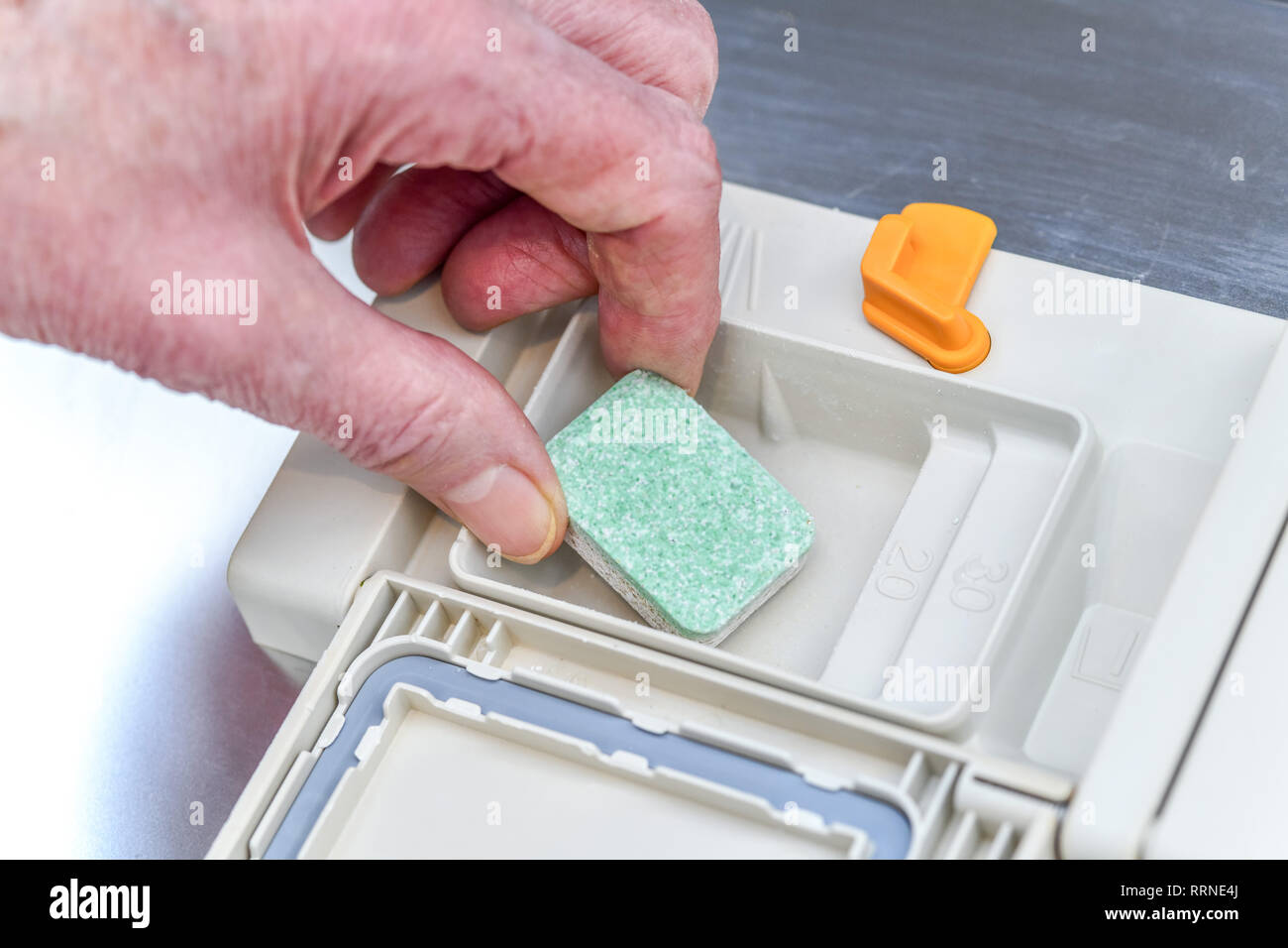 Tab., dishwasher, Tab, Geschirrspülmaschine Stock Photo