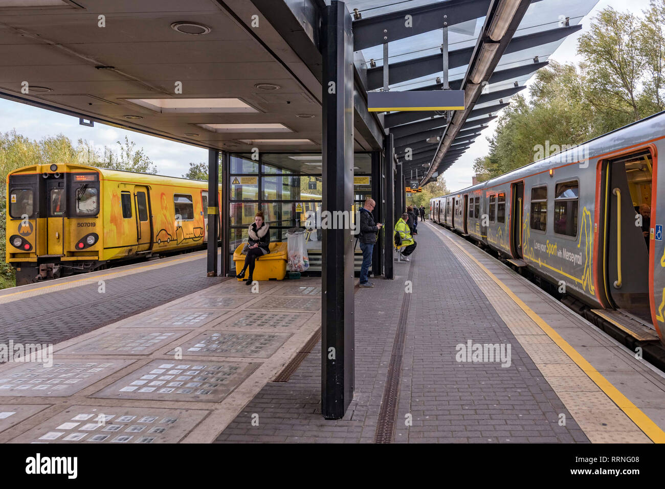 Merseyrail station Sandhills Stock Photo