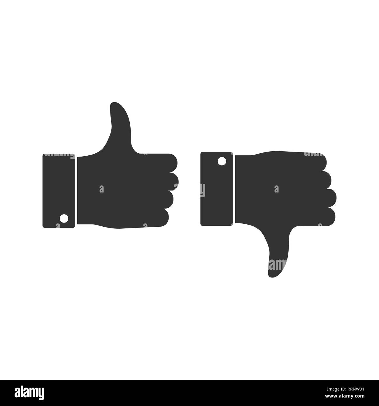 Good, like, thumbs up icon Vector illustration flat Stock Vector Image ...