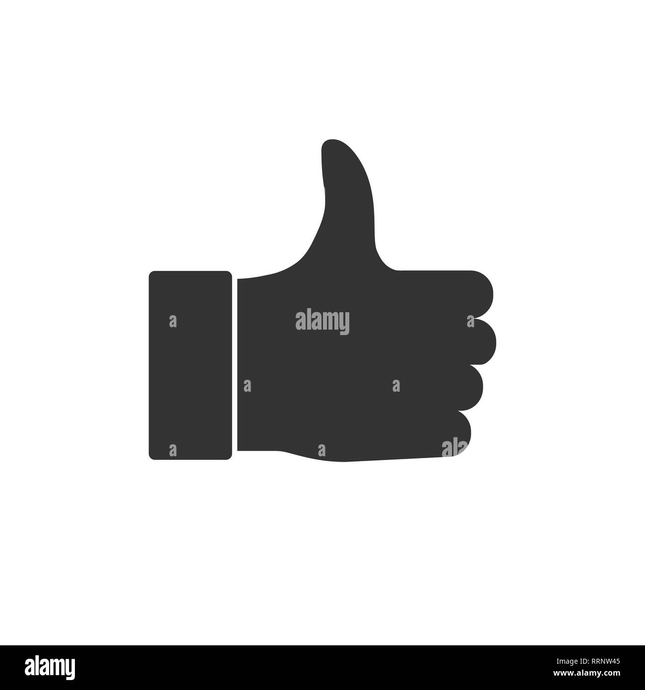 Good, like, thumbs up icon Vector illustration flat Stock Vector Image ...